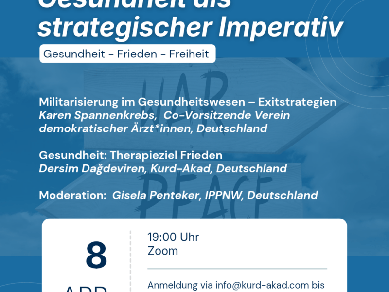 Die Anatomie des Friedens – Gesundheit als strategischer Imperativ